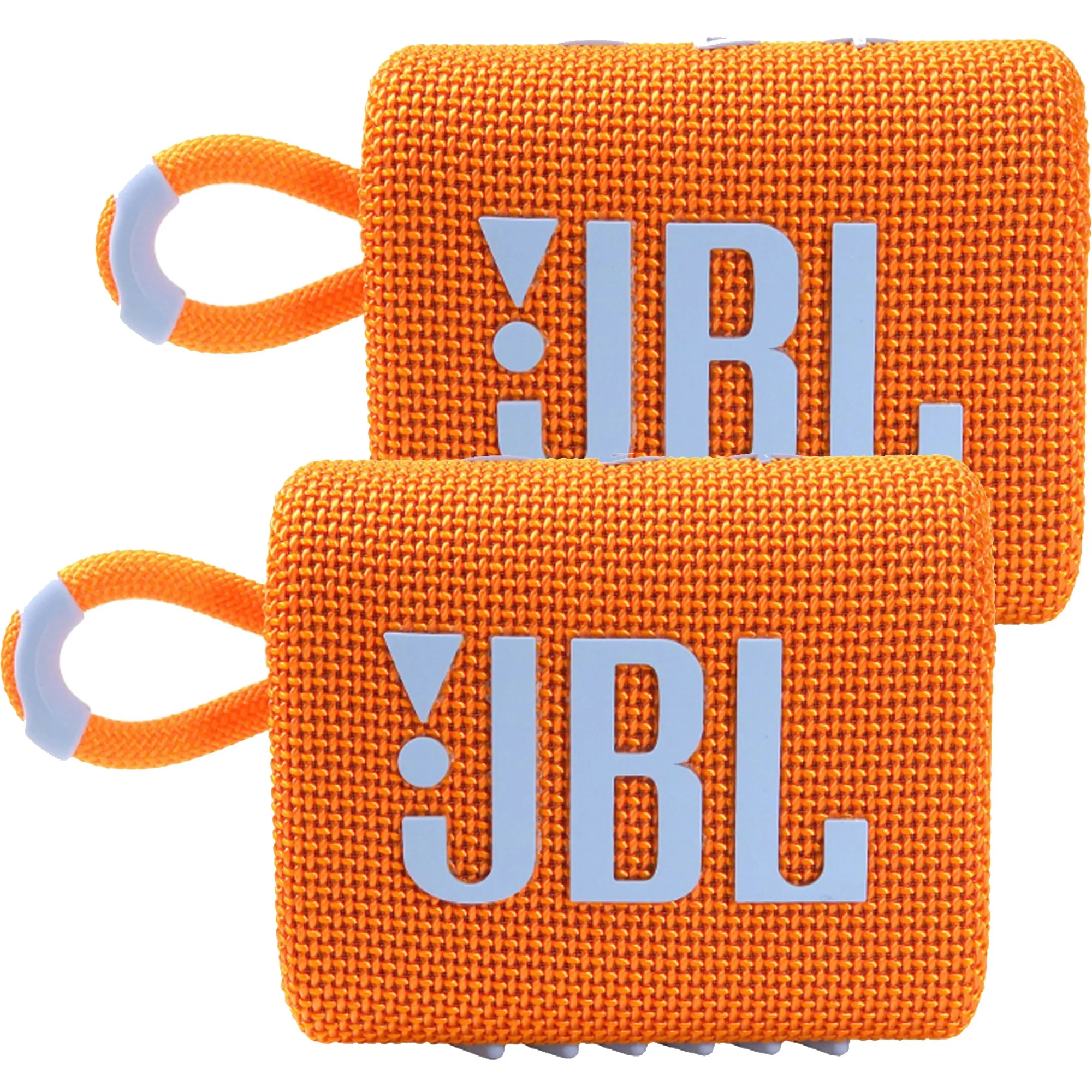 2 Units JBL Go 3 Portable Waterproof Wireless Outdoor Bluetooth Speaker Orange