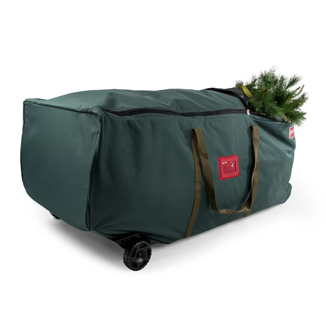 58" Green No Drag Big Wheel Christmas Tree Storage Duffel Bag