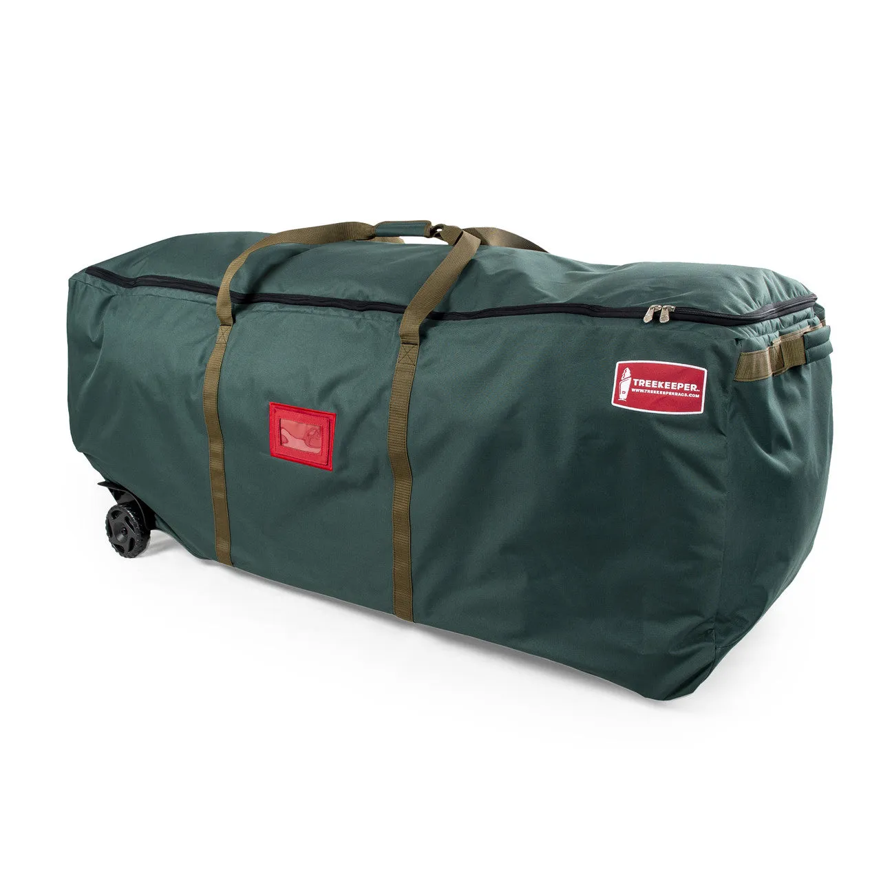 58" Green No Drag Big Wheel Christmas Tree Storage Duffel Bag