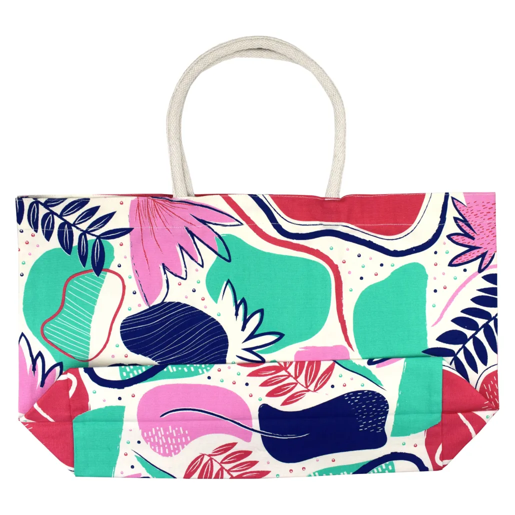 Abstract Large Canvas Tote Bag