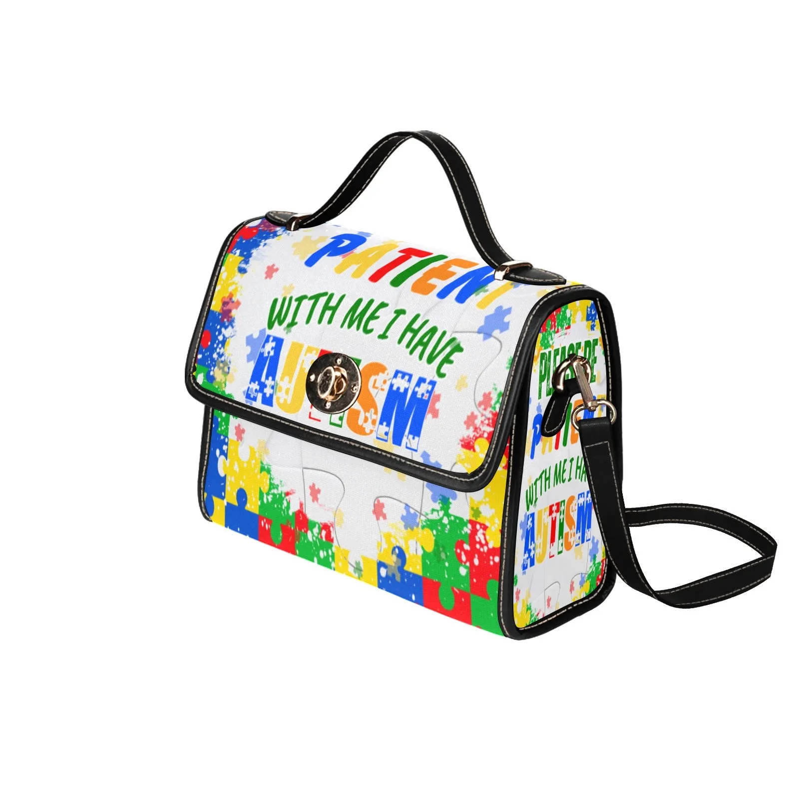 Autism Warrior Canvas Bag Multicolor