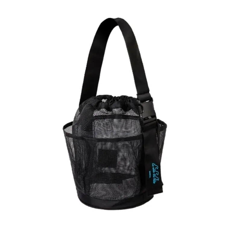 Barrel Mesh Shower ToteBag-BLACK