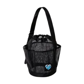 Barrel Mesh Shower ToteBag-BLACK