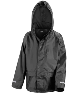 Black - Core junior rain jacket