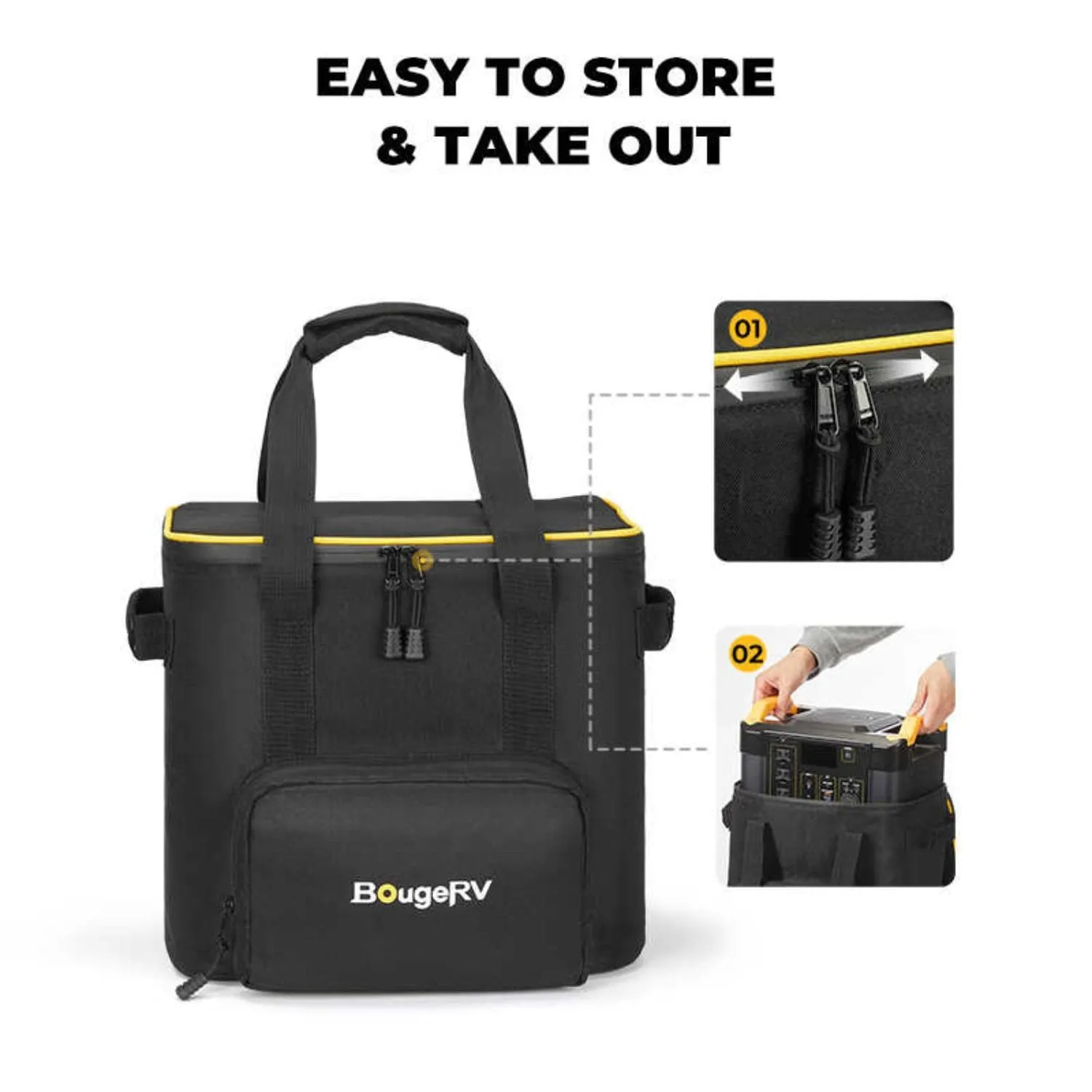 BougeRV Portable Carrying Bag for Fort 1000 Power Station