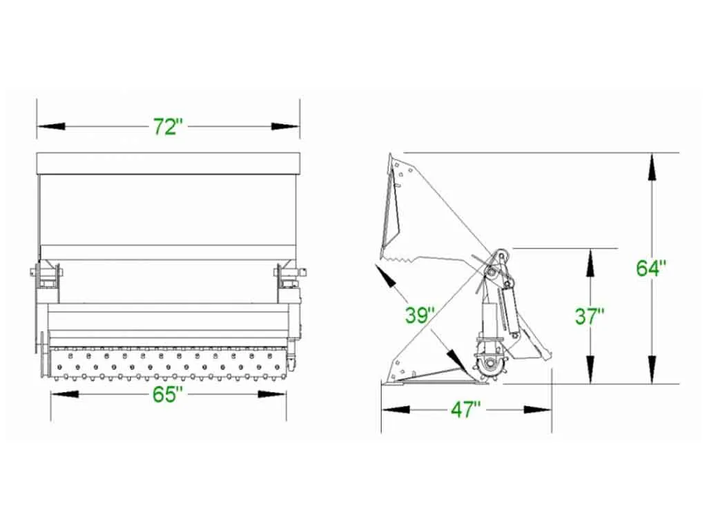 CID X-treme Multi-Purpose Power Rake for Skid Steers