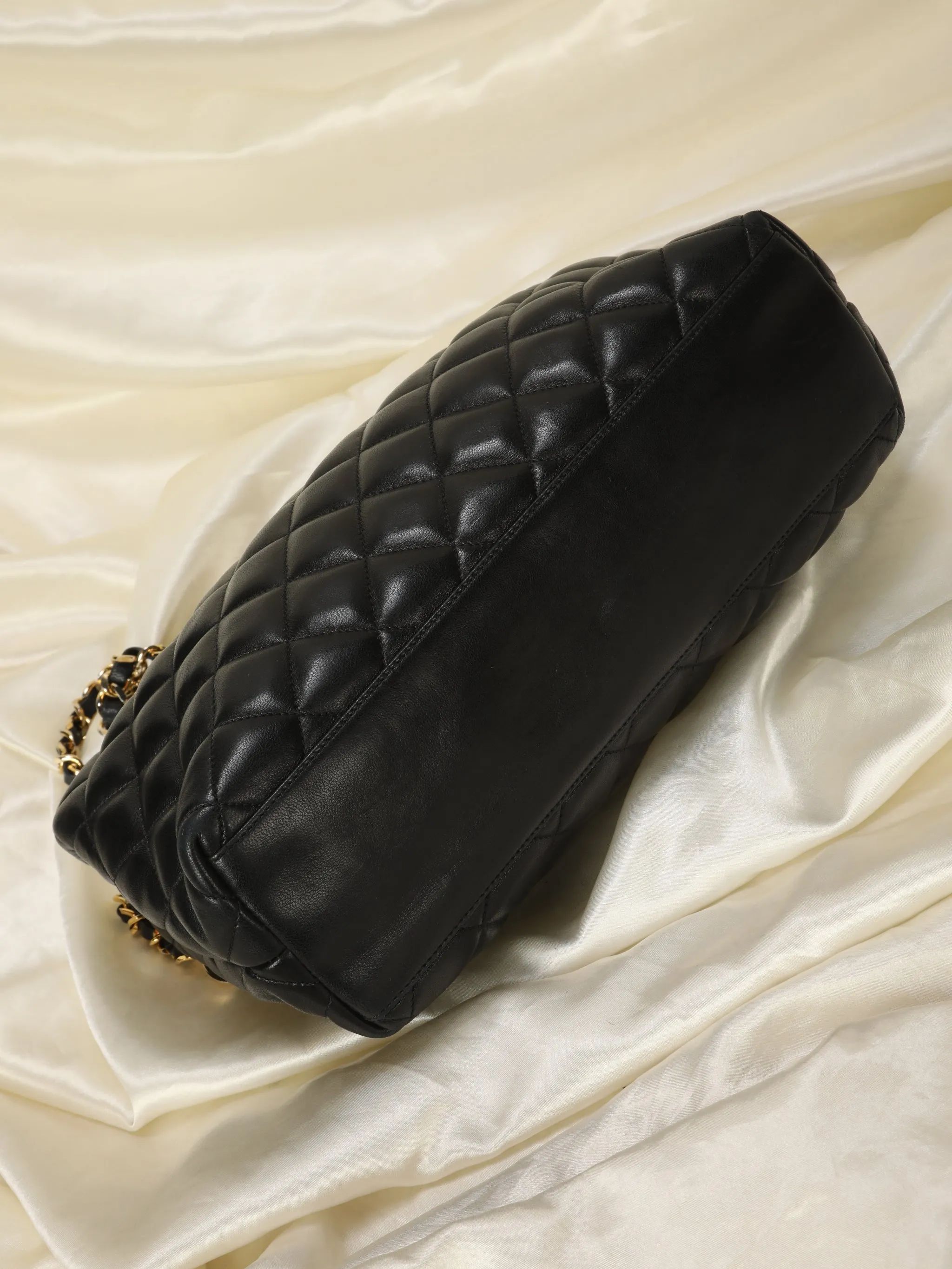 CL Lambskin Quilted Chain Shopper Tote