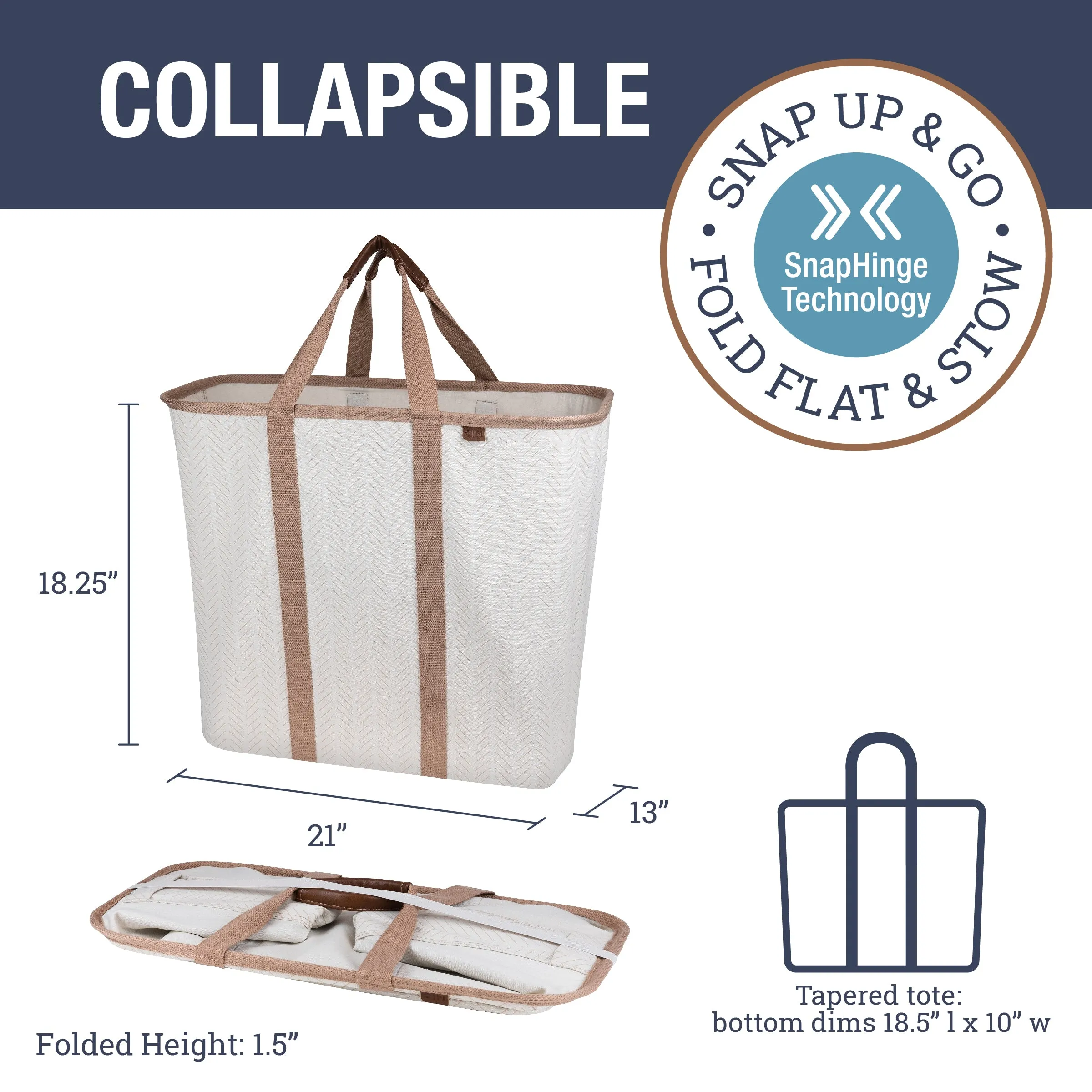 Collapsible Laundry Caddy LUXE