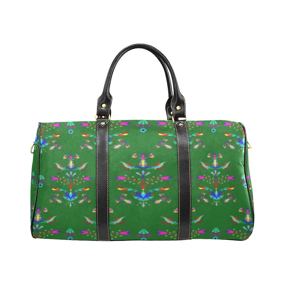 Dakota Damask Green Waterproof Travel Bag