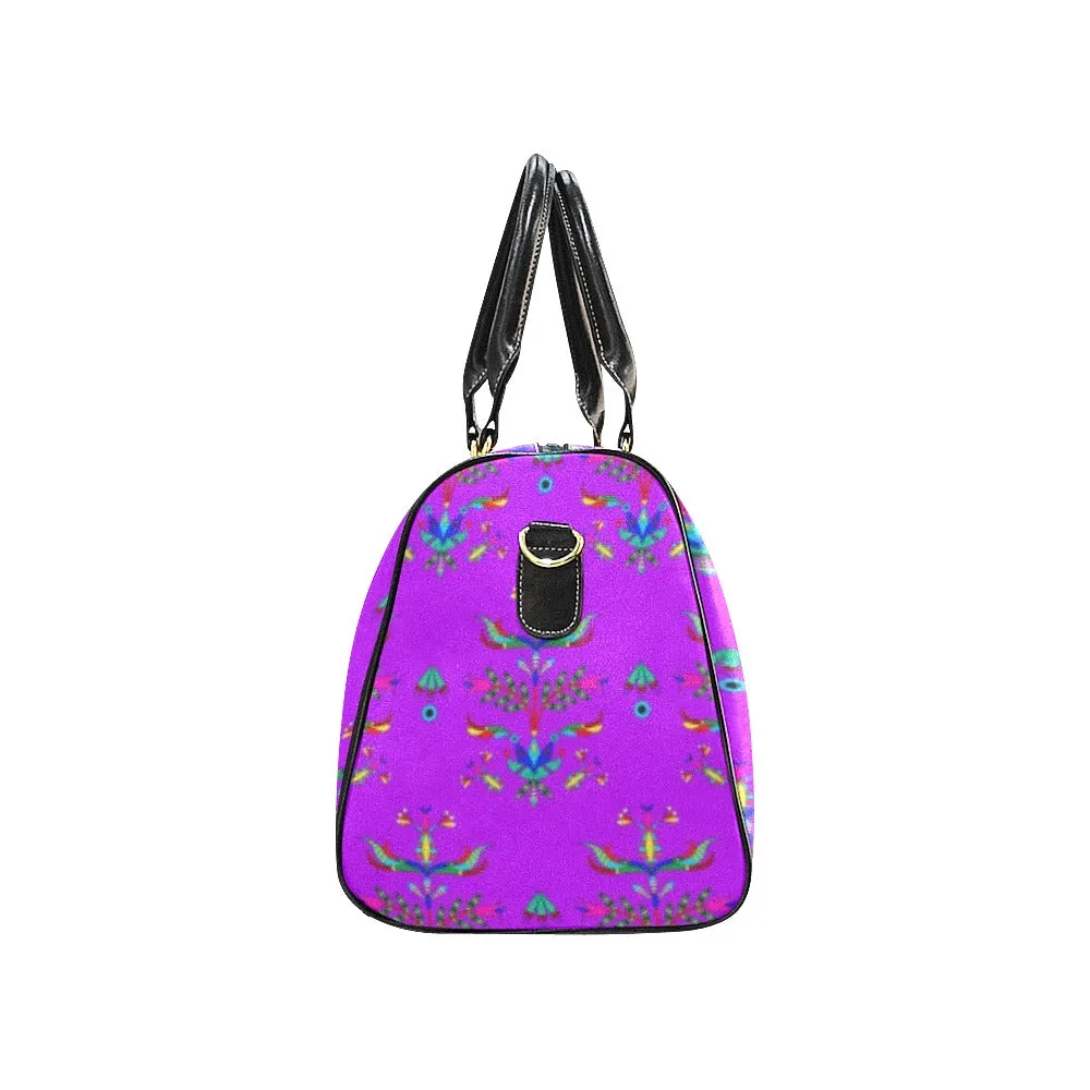 Dakota Damask Purple Waterproof Travel Bag