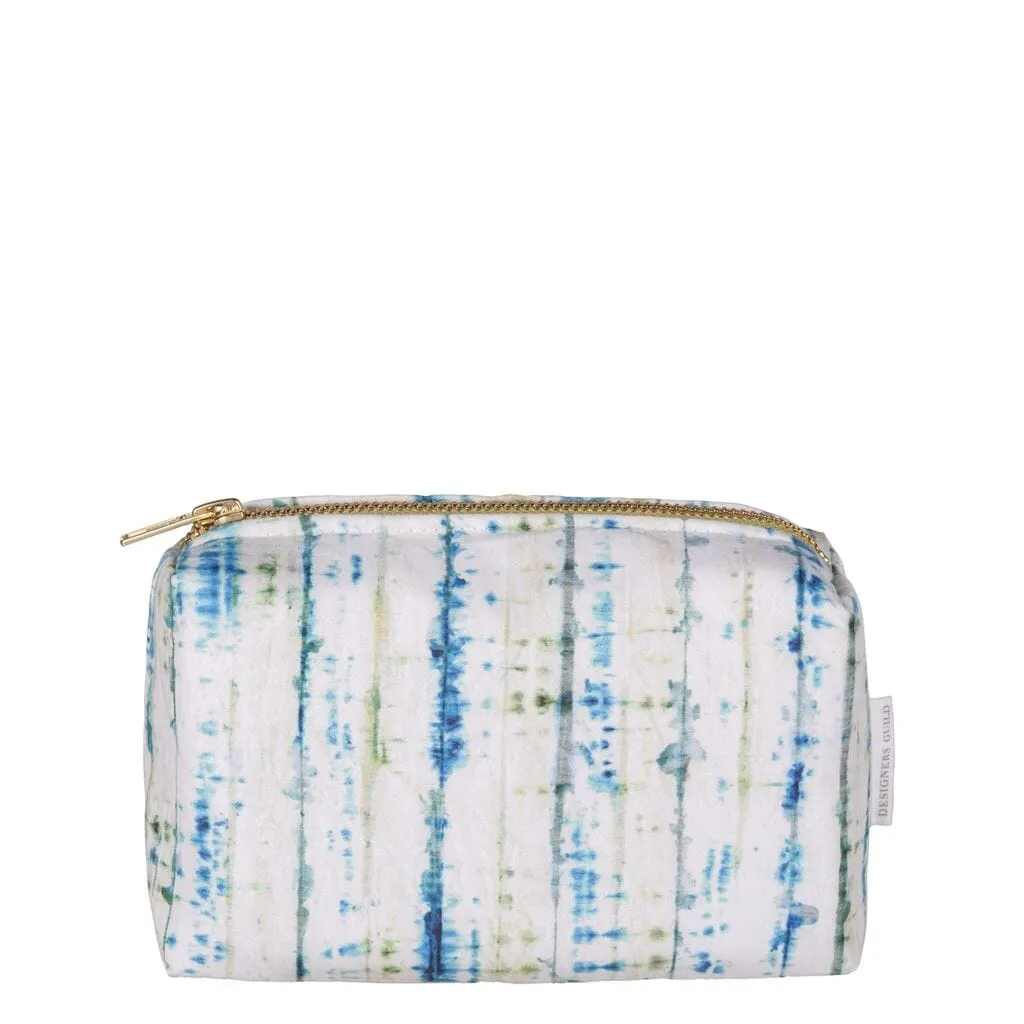 Designers Guild Shibori Blue Small Toiletry Bag