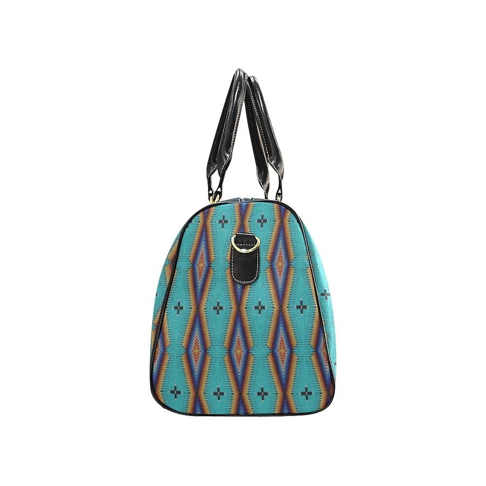 Diamond in the Bluff Turquoise Waterproof Travel Bag