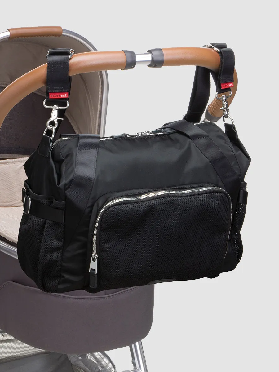 Eco Idol Black Shoulder Diaper Bag