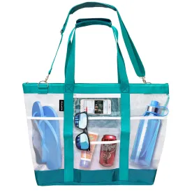 Extra Large Mesh Beach Bag 42L/38L (Teal)