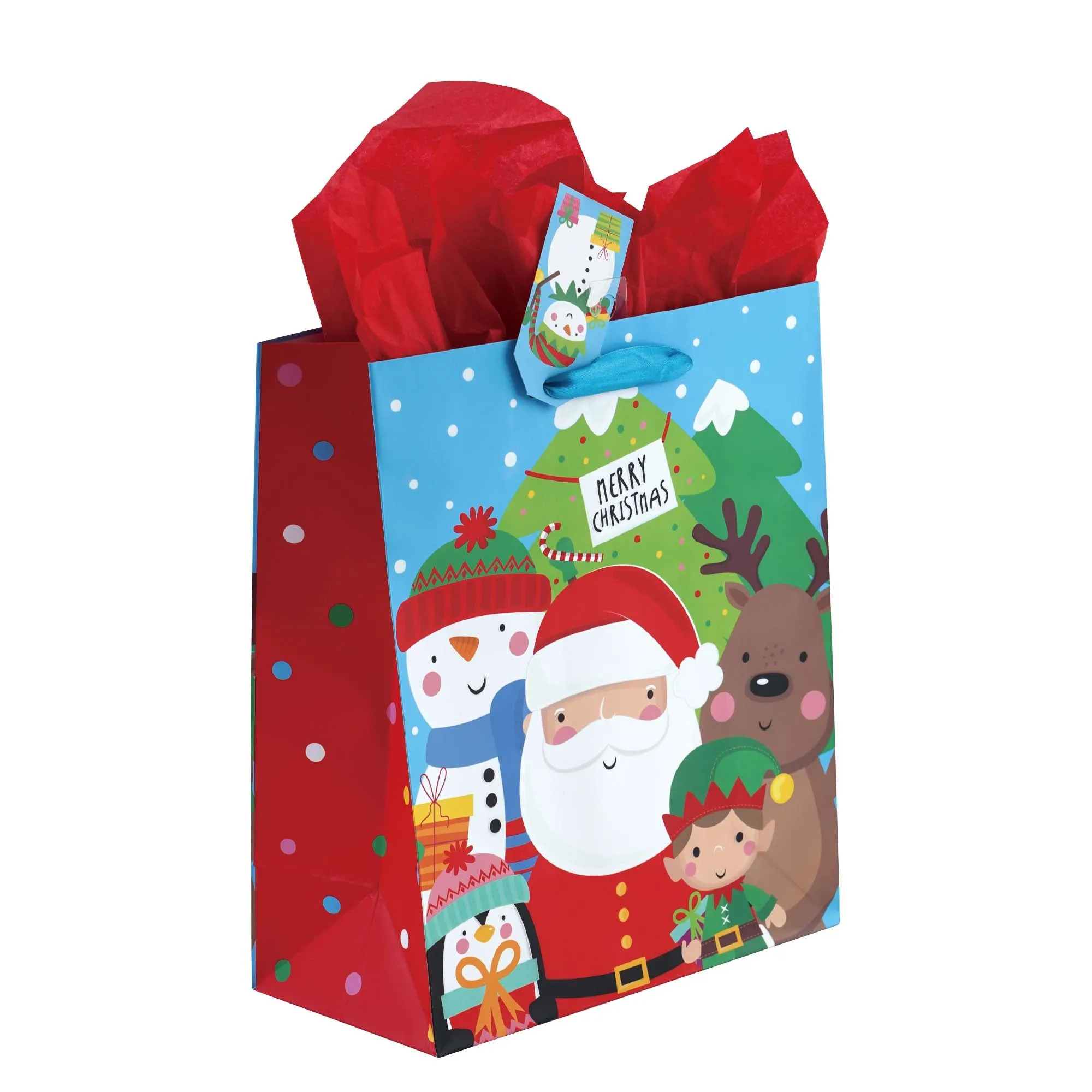 Extra Large Santa'S Party Printed Bag, 4 Designs