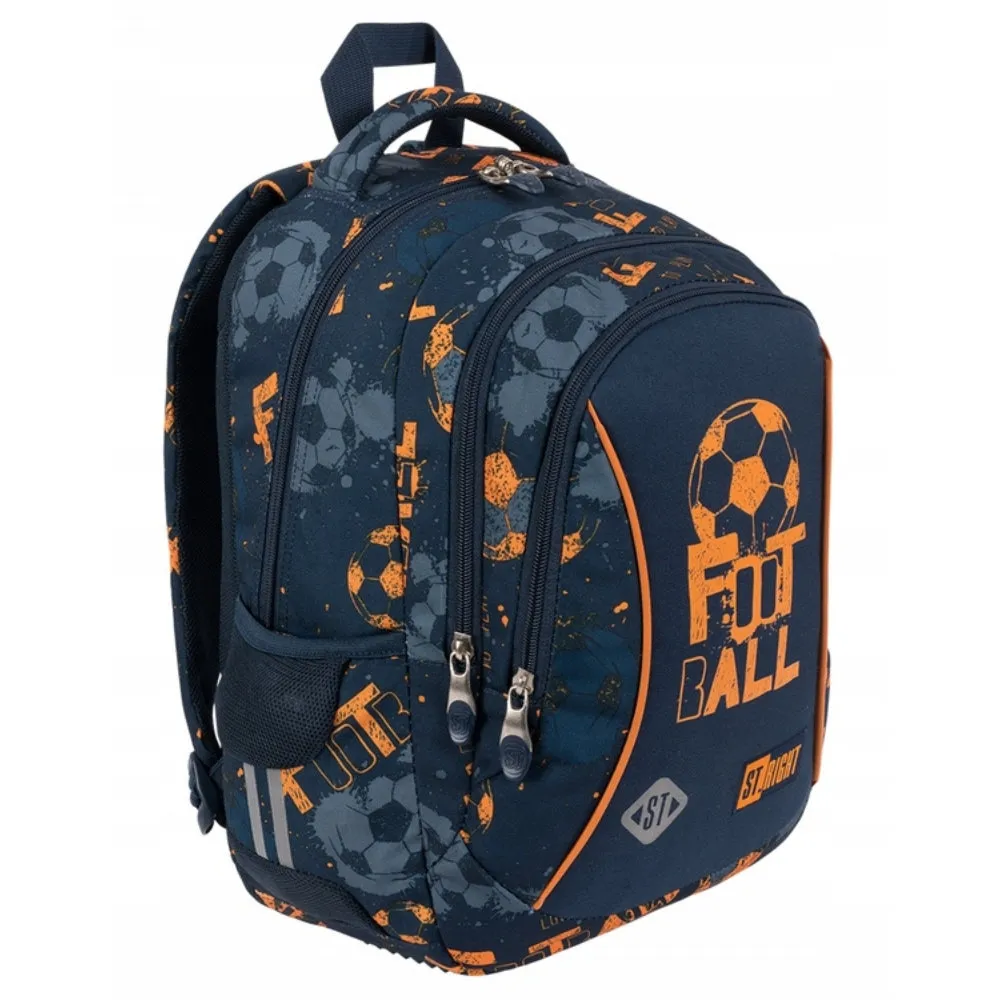 Football-Themed 15-Inch School Bag for Boys