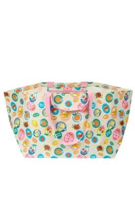 Fruit Stickers Oversize Tote