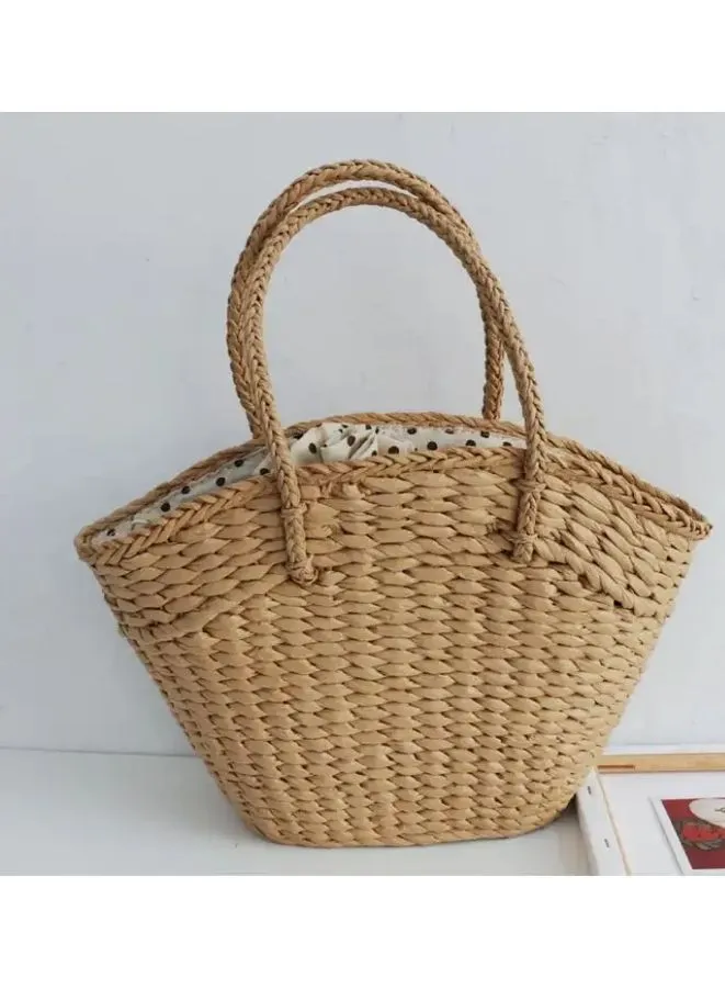 Hand Made Straw Bags for Women - Stylish Rattan  Beach Tote Bag, Fashionable Shoulder Bag, Eco-Friendly Handmade Purse for Trendy  Fashion for Girls