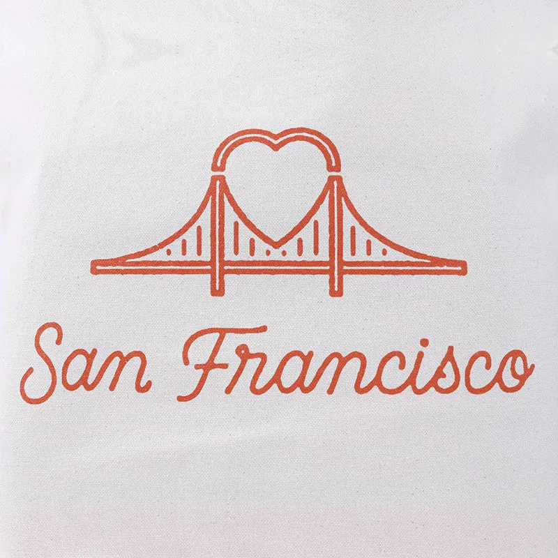 Heart Bridge Tote Bag