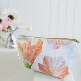 Hibiscus on Snow Cosmetic Bag