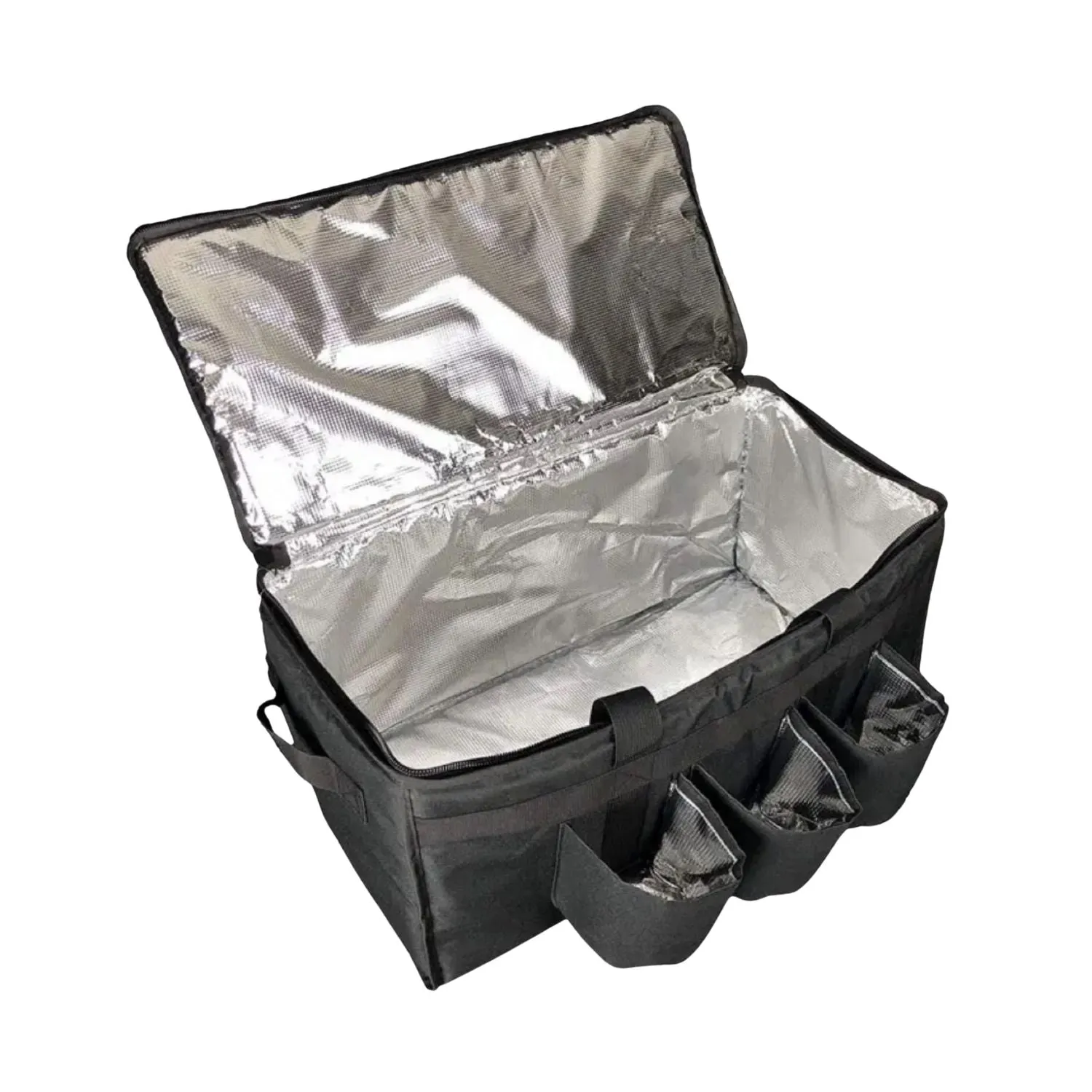 Insulated Food Delivery Bag w/ Cup Holders, Waterproof, 55x35x30cm, GOMINIMO