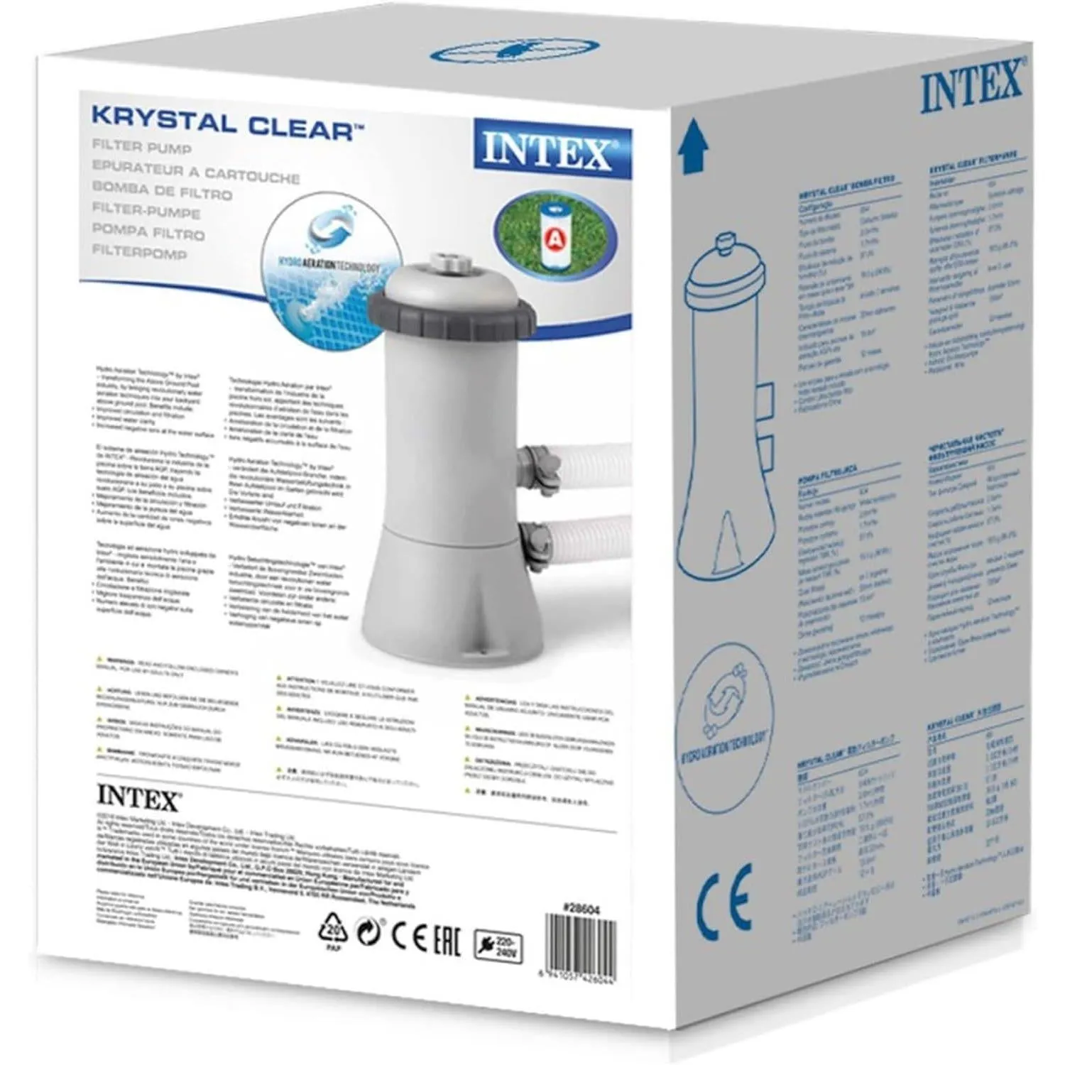 Intex 28604 530 gal/h Cartridge Filter Pump