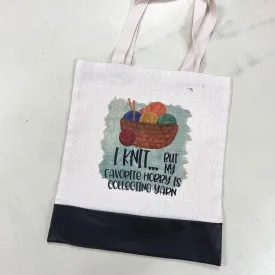 Knitting / Crochet Tote Bag - Knitting Yarn Collector