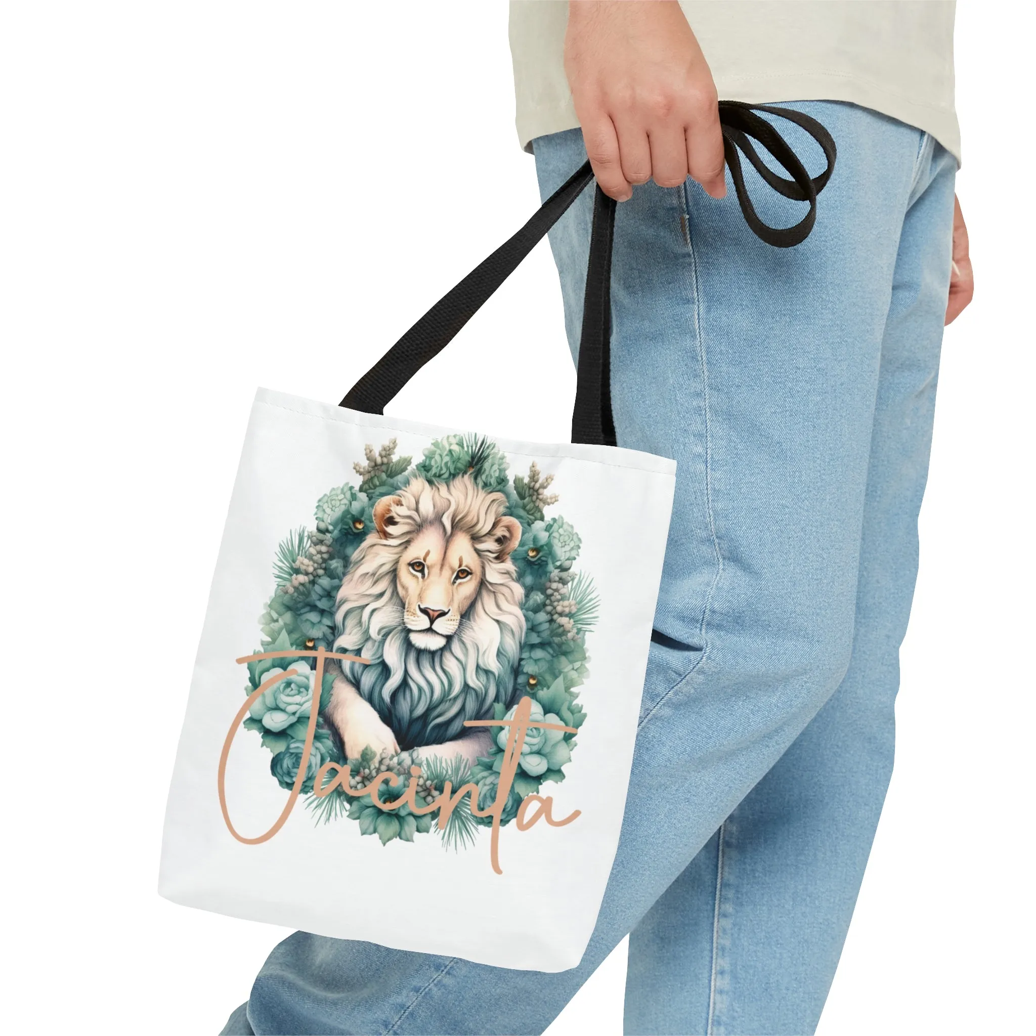 Lion wreath Personalised Tote Bag, Lion Wreath bag, Tote Bag, Personalised/Non-Personalised