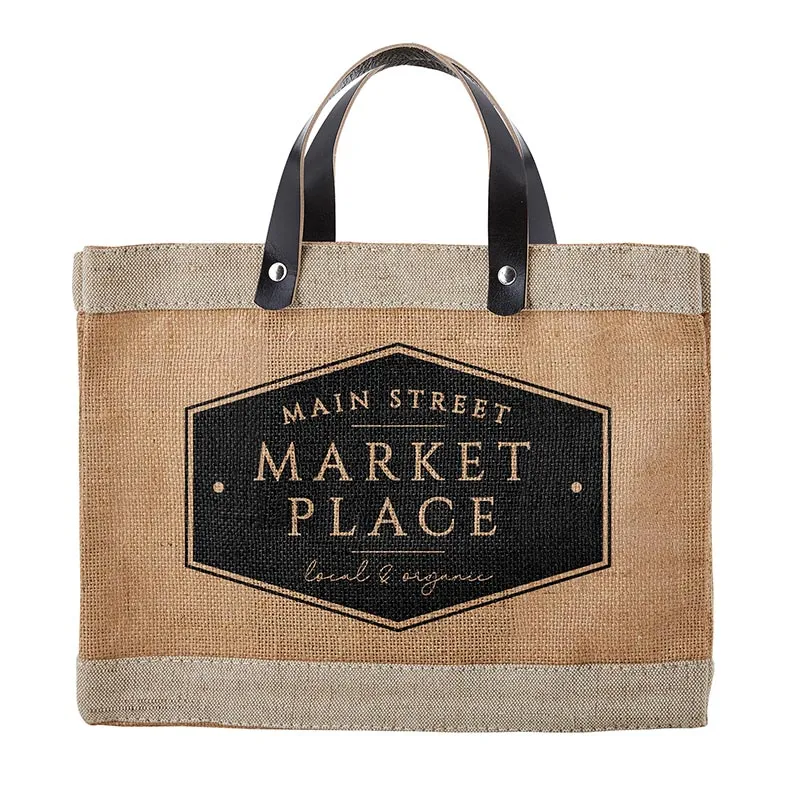 Main Street Market Mini Jute Tote