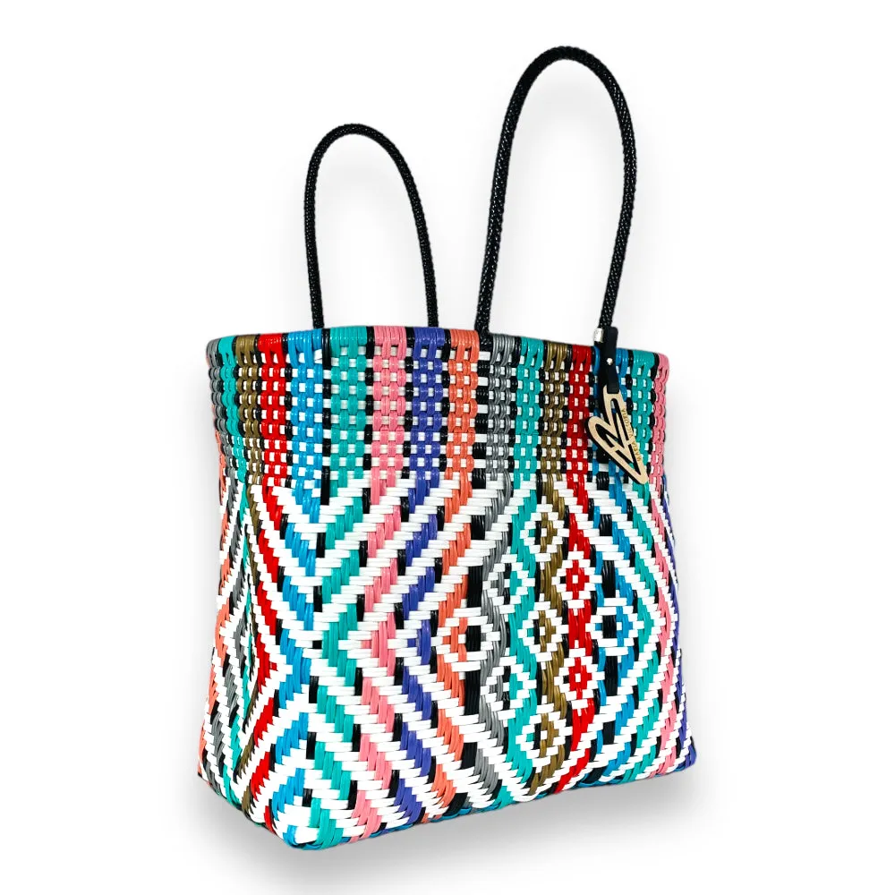 Maria Victoria | Bliss Tote | Upcycled, Handwoven, Multicolor Tote