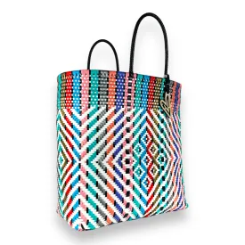 Maria Victoria | Bliss Tote | Upcycled, Handwoven, Multicolor Tote