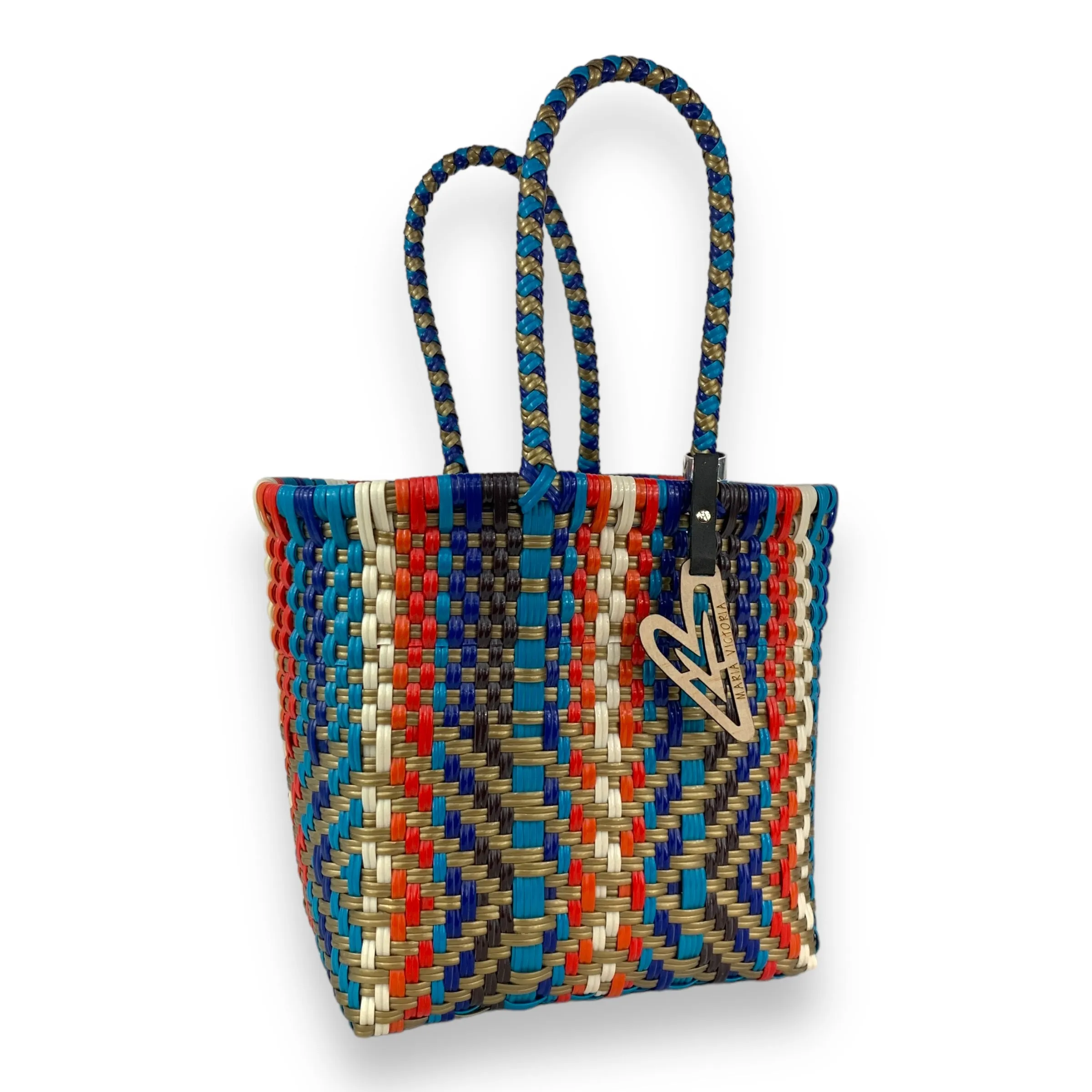 Maria Victoria | Caribbean Tote | Upcycled, Handwoven, Multicolor Tote