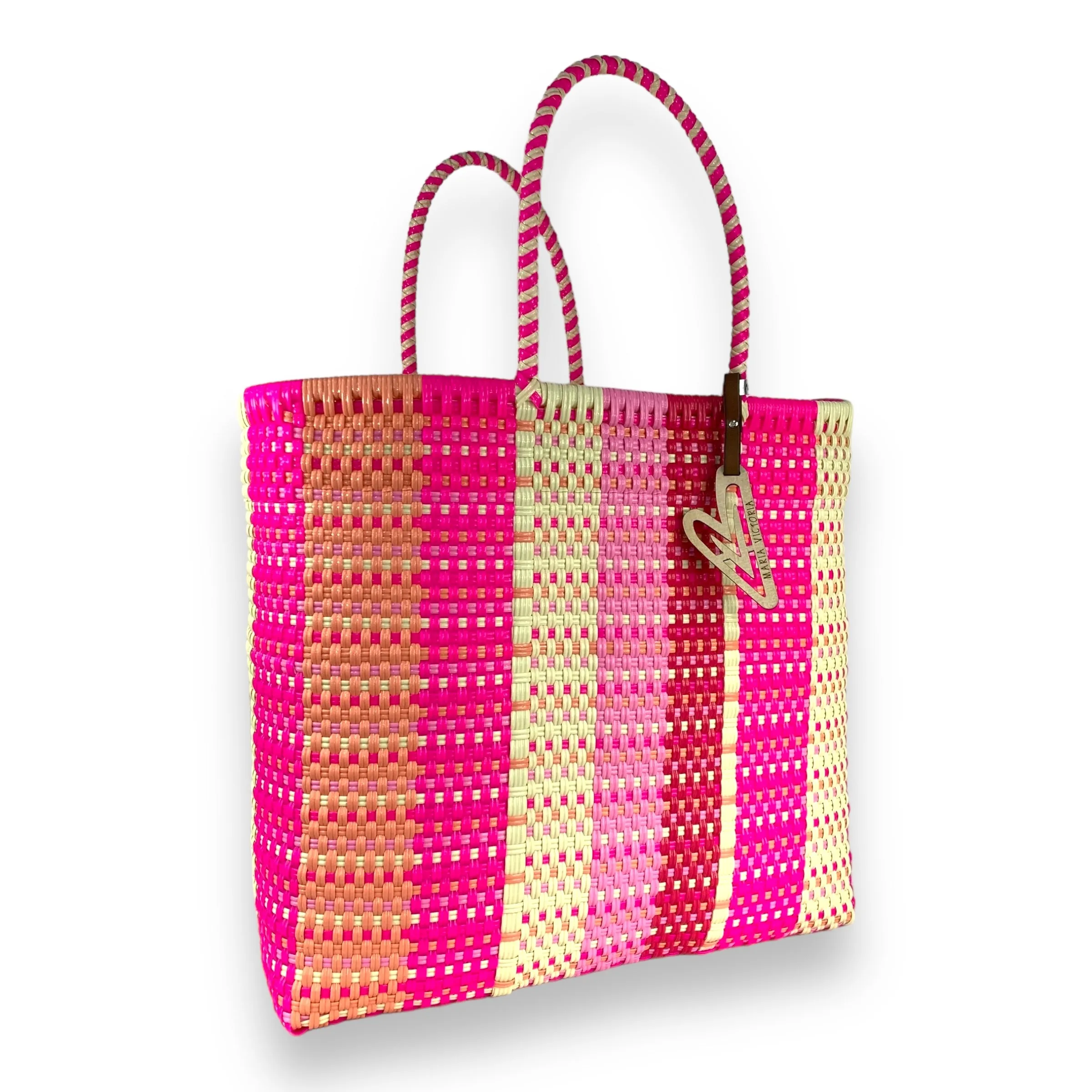 Maria Victoria | Magnolia Tote | Upcycled, Handwoven, Multicolor Tote