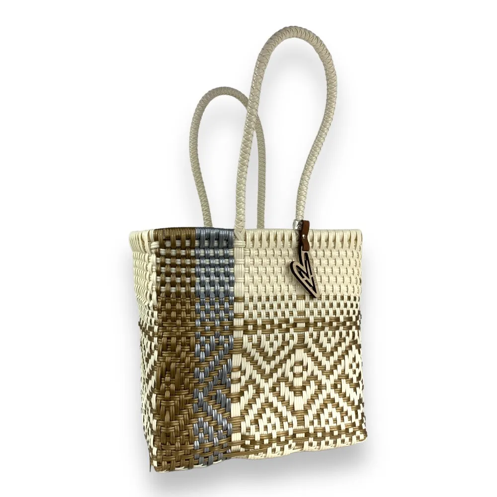 Maria Victoria | Miami Tote | Upcycled, Handwoven, Multicolor Tote