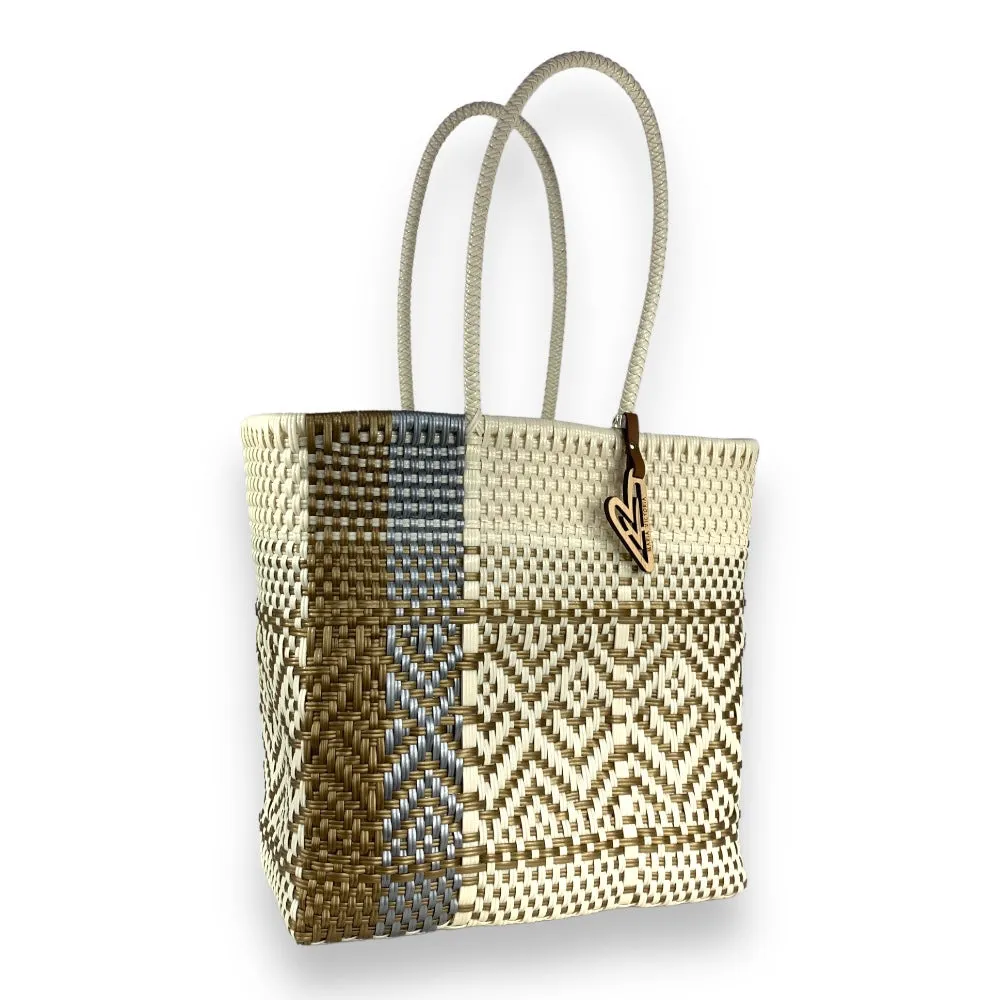 Maria Victoria | Miami Tote | Upcycled, Handwoven, Multicolor Tote