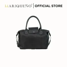 MARTHA Nylon Canvas Tote Bag in Black