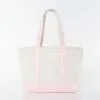 Metallic canvas tote bag