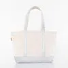 Metallic canvas tote bag