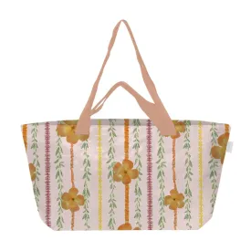 Mixed Lei Orange Everything Tote