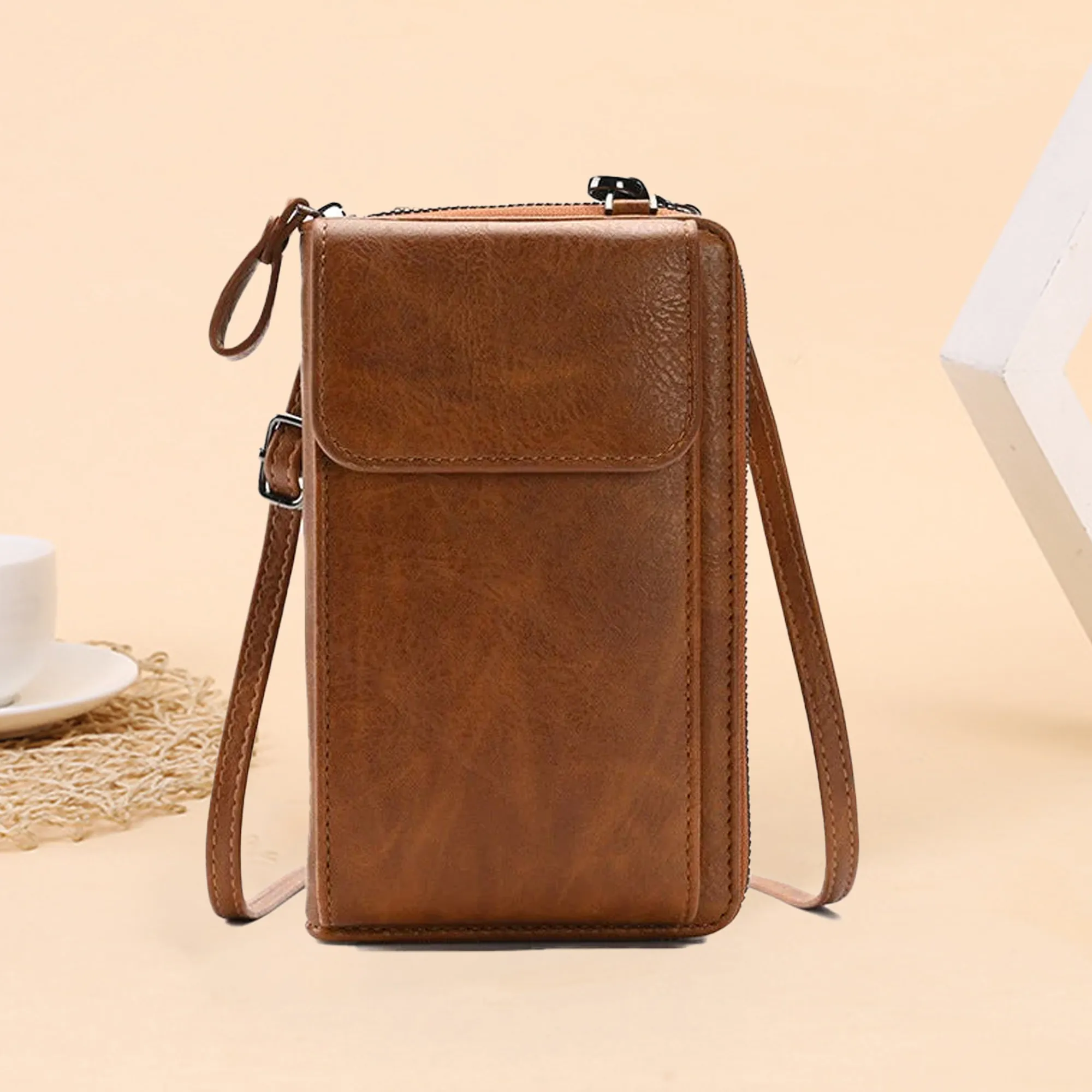 Multi-Purpose Crossbody Leather Bag