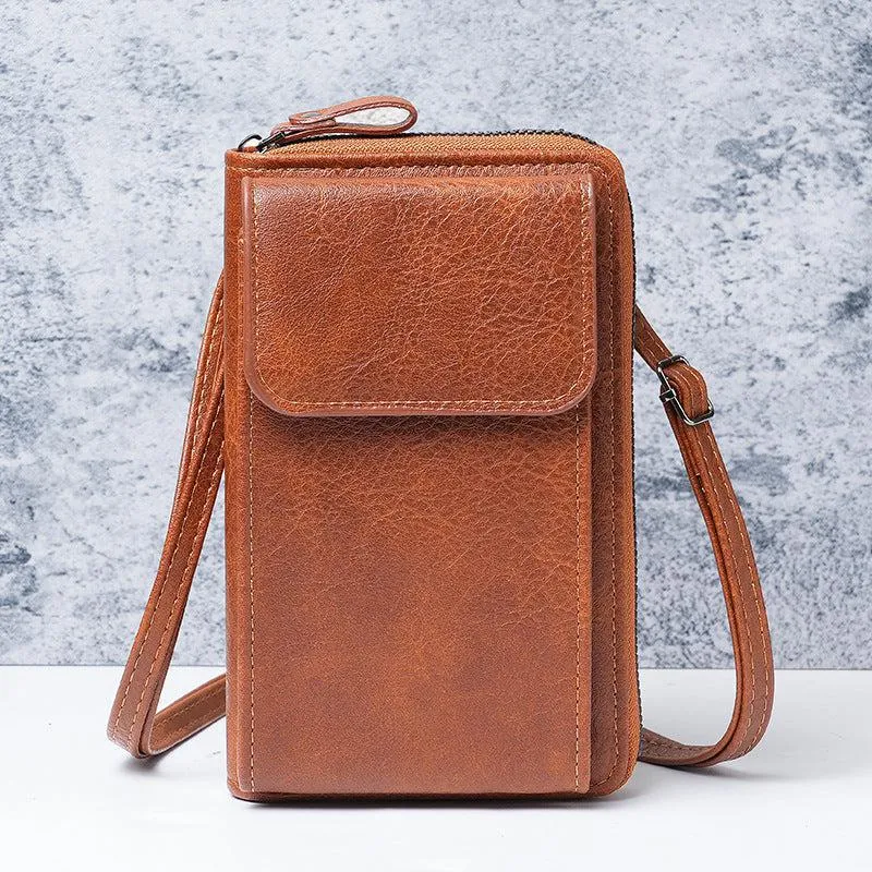 Multi-Purpose Crossbody Leather Bag