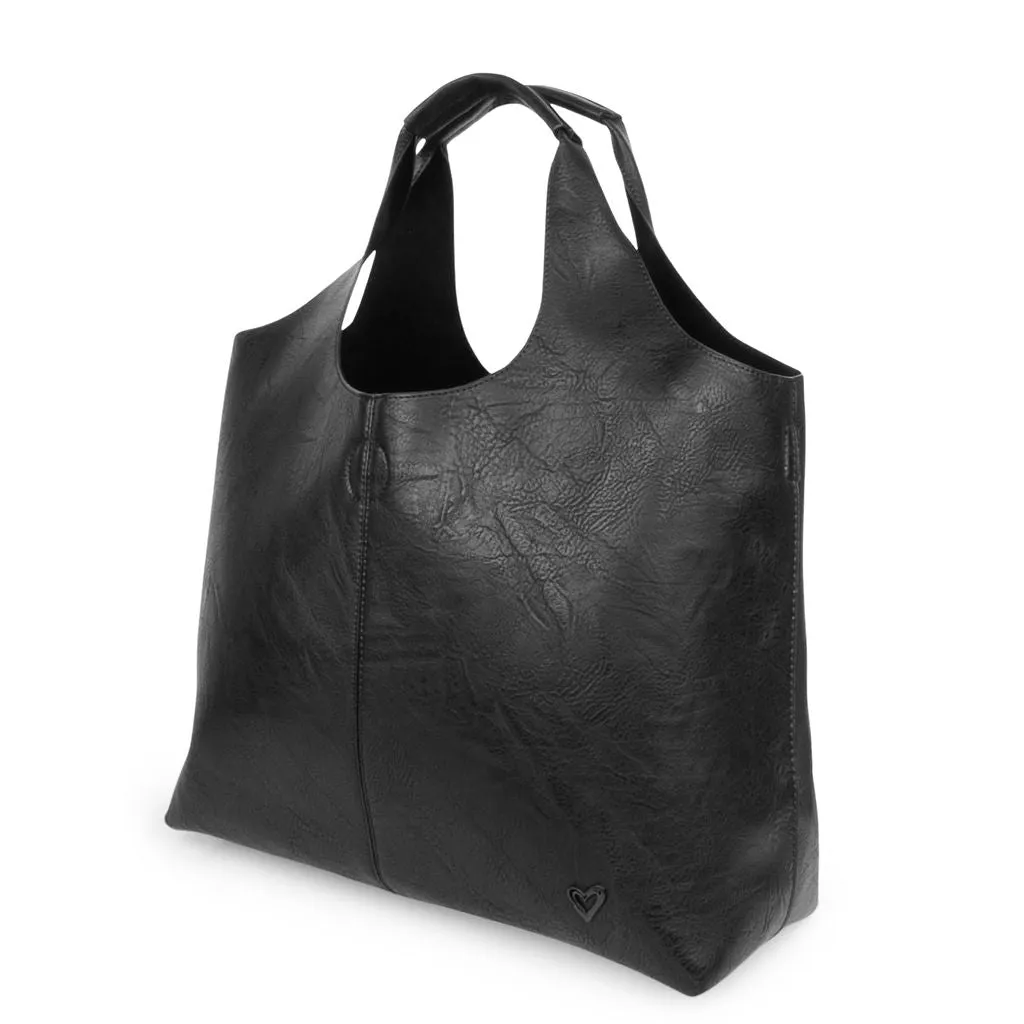 NEW: Kipling Vegan Leather Tote - Black