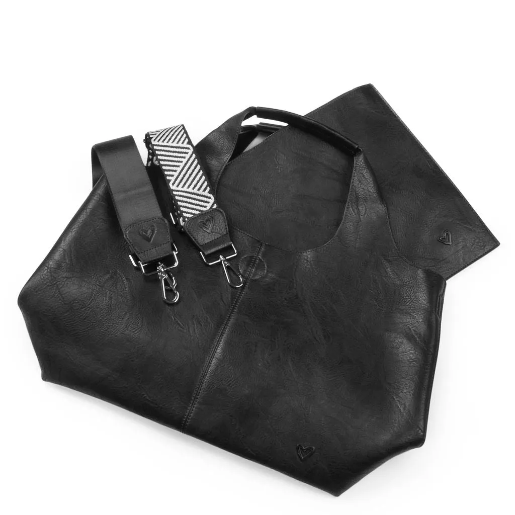 NEW: Kipling Vegan Leather Tote - Black