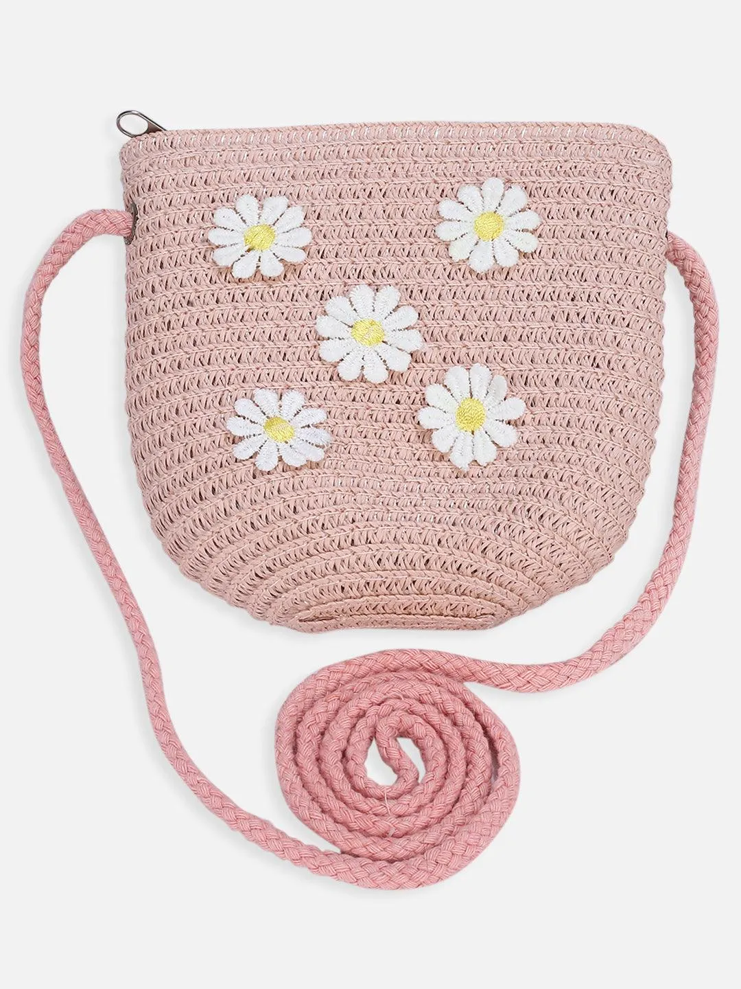 One Friday Pink Solid Summer Cap With Bag