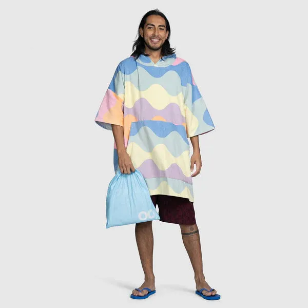 Pastel Wave Poncho Towel Oodie ™