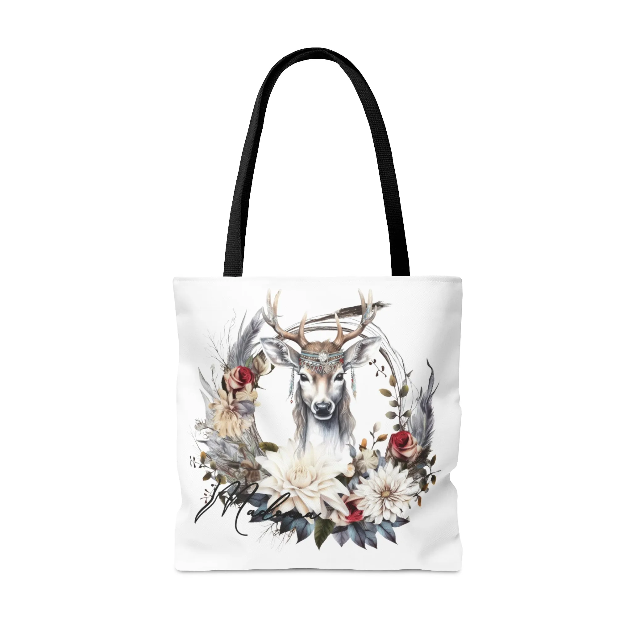 Personalised Tote Bag, Boho Reindeer bag, Reindeer Tote Bag, Personalised/Non-Personalised