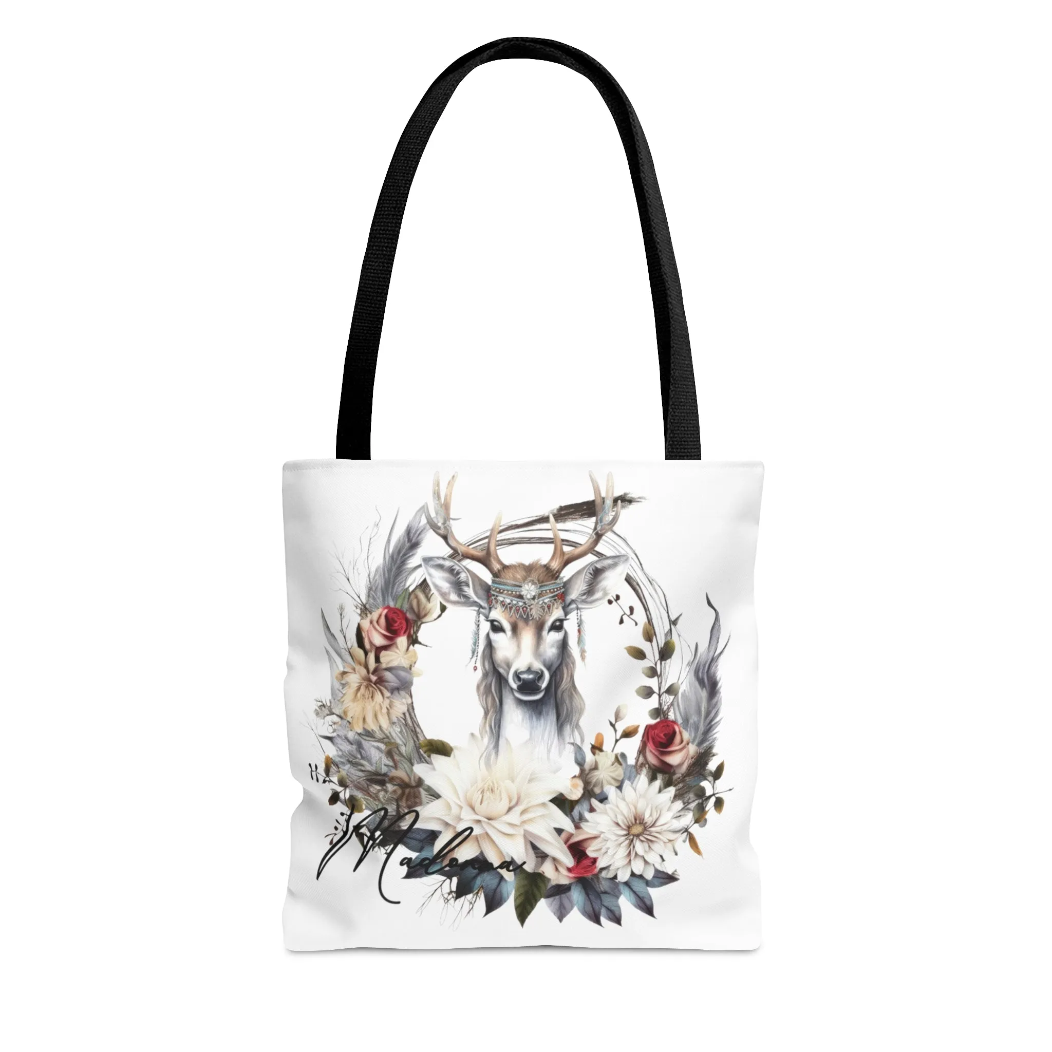 Personalised Tote Bag, Boho Reindeer bag, Reindeer Tote Bag, Personalised/Non-Personalised