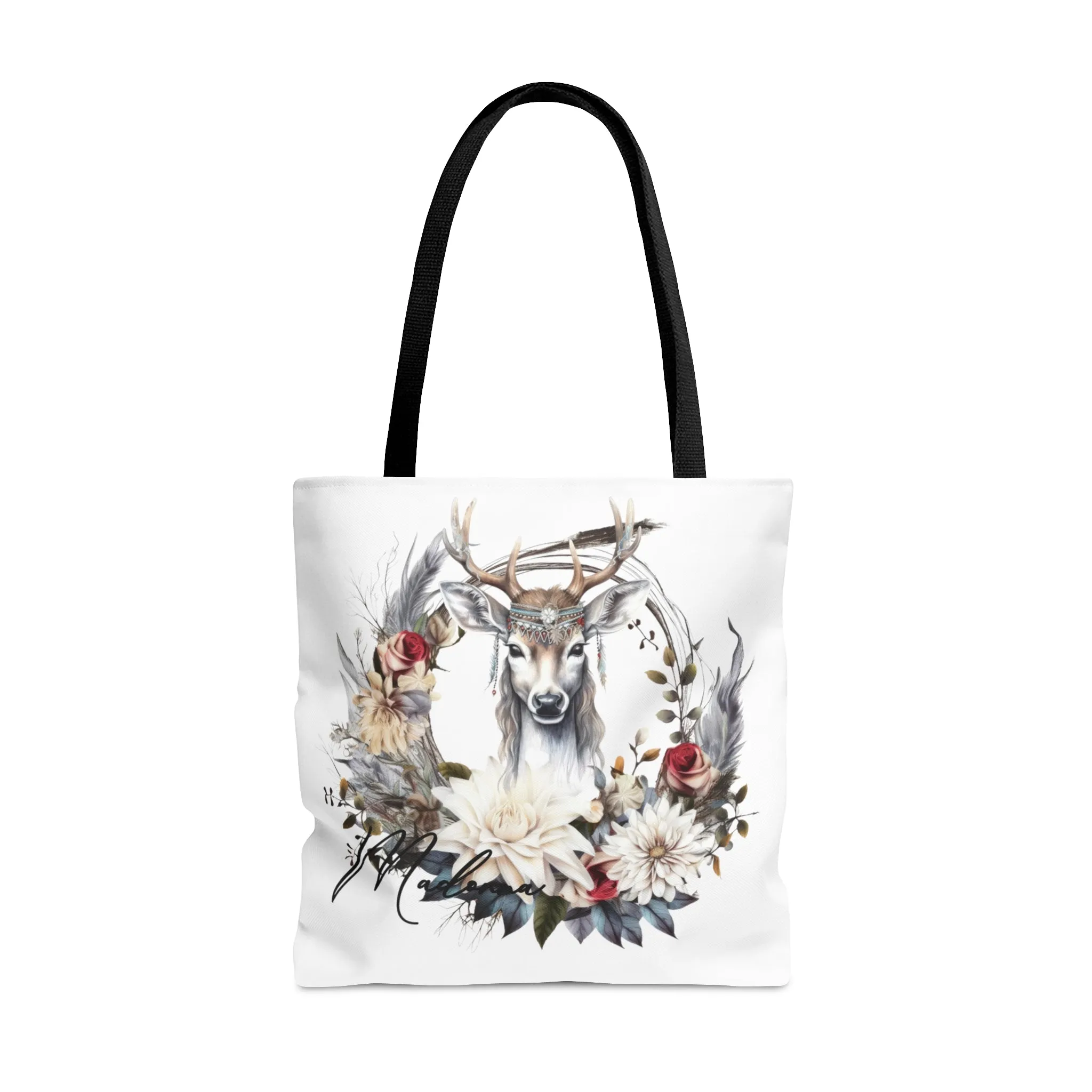 Personalised Tote Bag, Boho Reindeer bag, Reindeer Tote Bag, Personalised/Non-Personalised