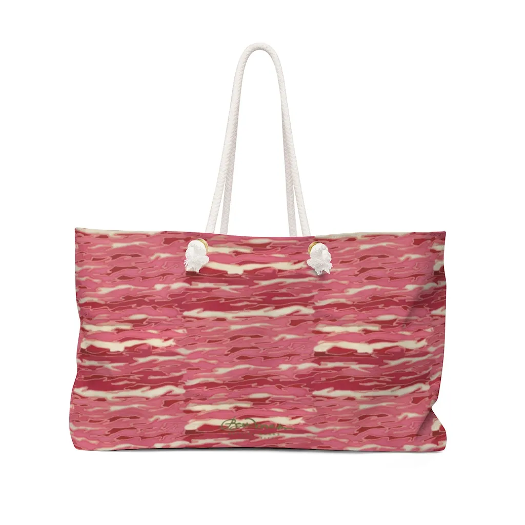 Pink Camouflage Lava Weekender Bag