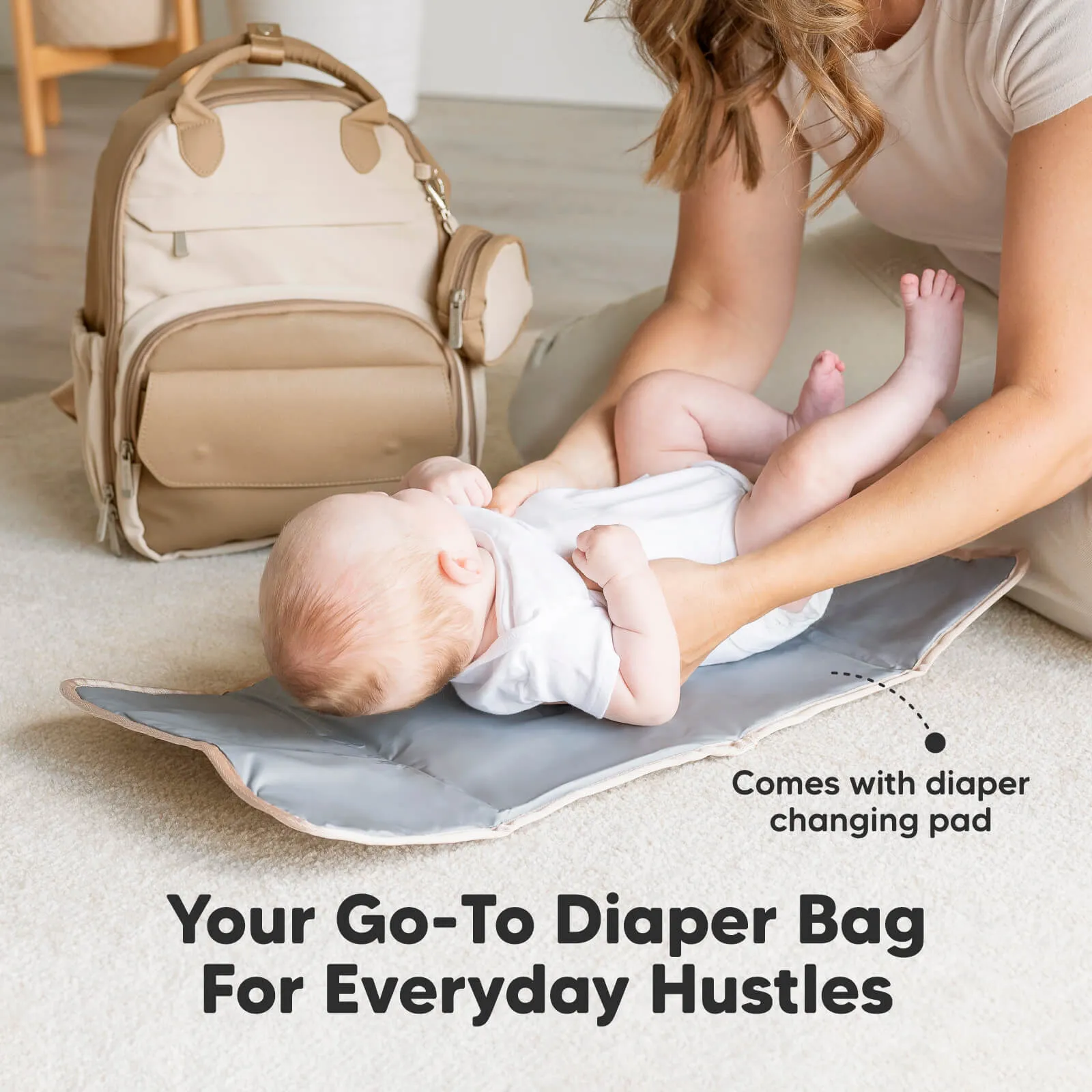 Play Diaper Bag (Latte)